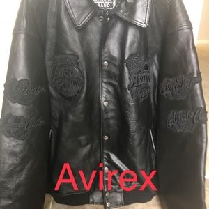 Avirex leather jacket (heavy)